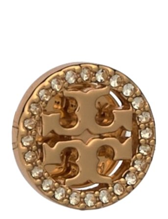 Tory Burch Miller Pave Stud Earrings - Gold - ONE SIZE