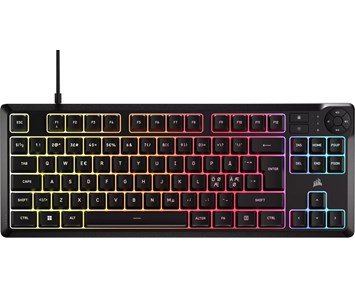 Corsair-CORSAIR K55 CORE TKL RGB Gaming Keyboard-Corsair K55 Core TKL, spillbestandig gamer-tastatur-Gaming Accessories-Membranbrytere