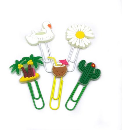 10 st ljusa gem med roliga motiv i PVC