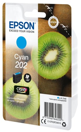 Epson 202 - cyan - original - blekkpatron