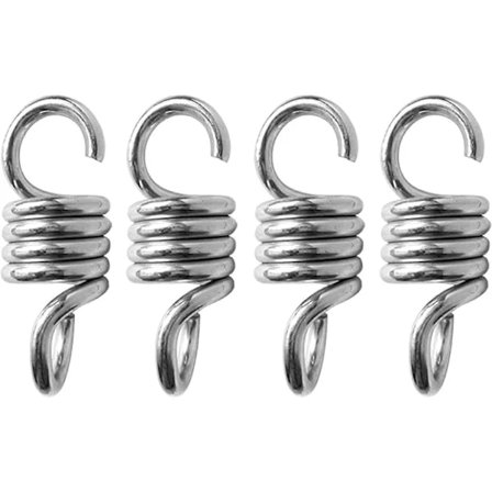 4 Stykker Hengekøye Fjær 7mm Hengekøye Stol Fjær Fjærkrok Forlengelse Hengekøye Stol Tilbehør for Verandastoler Hengende Husker