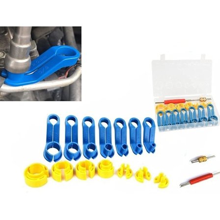 16 stk. Bil AC Brændstofledning Afbryderværktøj Sæt Udskiftning Kompressor Aircondition Slange Bilreparationsværktøj