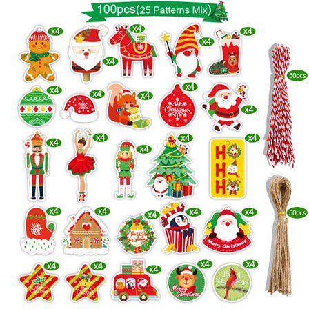 100 st Kraft Tag Hang Tags