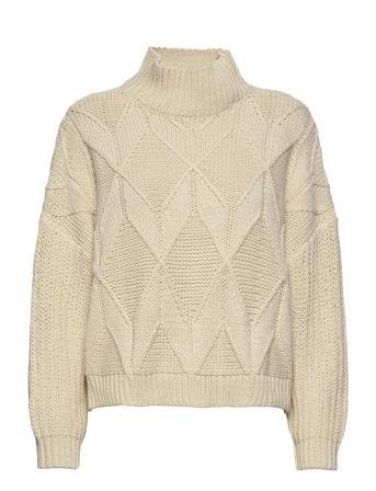 Fenja Høyhalset Pologenser Creme Stella Nova