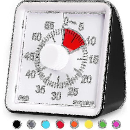 Visuell 60-minuters timer, klassrumsklocka, tyst timer för barn och vuxna-FF-