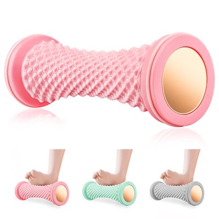 Plantar Fasciitis Massager, Fotmassage Rulle, Uppgraderad Fotmassager för Plantar Fasciitis Återhämtning och Spända Muskler Avslappning (Rosa)