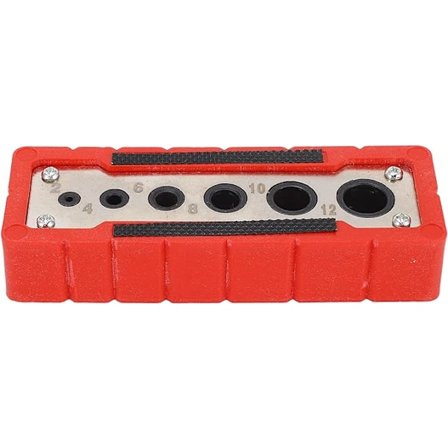 Håndholdt boreguide, 2-12 mm boreguide kompatibel med lige huller, træbearbejdningshulslokalisator, stål træbearbejdningsborelokalisator