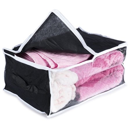 Säilytyssuoja vuodevaatteille, peitoille, tyynyille ja vaatteille