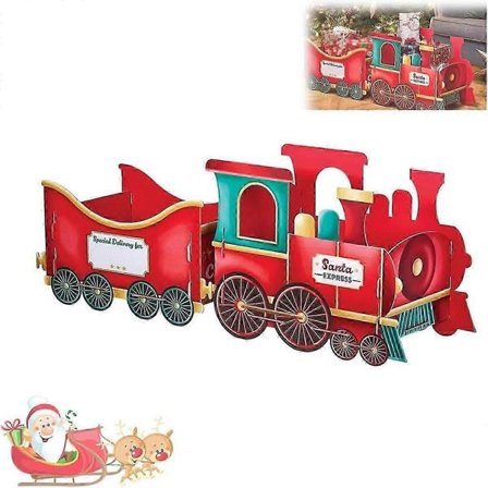 Julegave Tog, Julegave Tog, Finurlige Jule Tog i Peberkage-Stil af Pap, Julepynt Gaveopbevaring til Slik Strømpe St