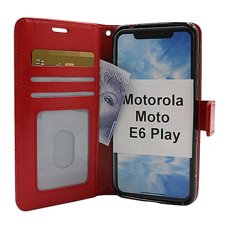 Crazy Horse Wallet Motorola Moto E6 Play
