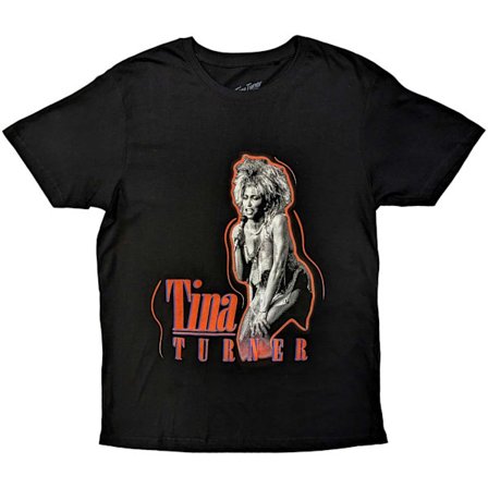 Tina Turner Unisex Vuxen Neon Bomull T-shirt L Svart