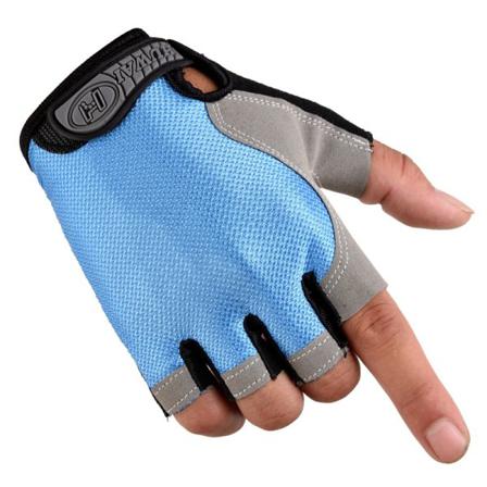 Fitness , Halvfingersporthandskar, Sporthandskar Light Blue Grey Xl