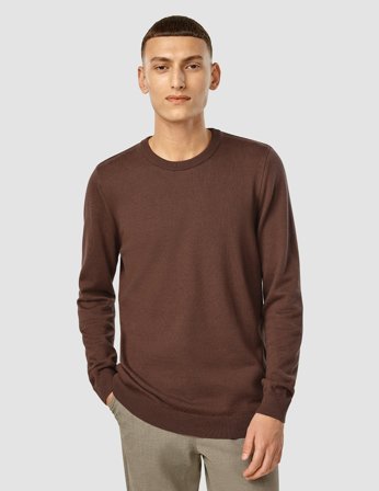 Shaping New Tomorrow - Everyday Knit Crewneck - Espresso - Herre - Størrelse S