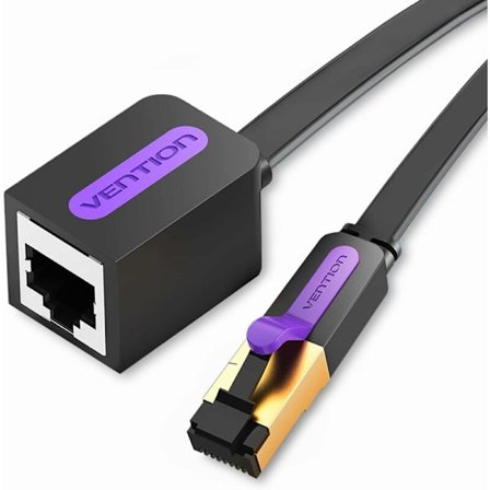 Cat 7 förlängningskabel Ethernet-kabel 3m, höghastighetsplatt Ethernet-kabel, RJ45-kabel Cat 7-10Gbps 600MHz Internetkabel RJ45-förlängning hane till 