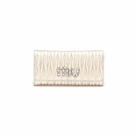 Miu Miu Pre-owned, Pre-owned Wallets Grijs, Dames, Maat:ONE Size