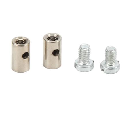 6 mm/0,2 tommer loddefri kabelnippel Universal metalbremseledning Gasspjæld chokerende til bilmotorcykelcykel
