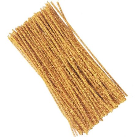 100 stk. piberensere, Chenille tråd 6mm x 30cm, Piberensere til håndværk DIY projekter Chenille tråd