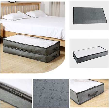 Opbevaringsbeholdere under sengen, sammenklappelige opbevaringskasser med stor kapacitet