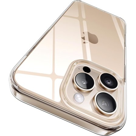 2024 Kristallklart designat iPhone 16 Pro-skal, stöttåligt skyddande tunt skal för iPhone 16 Pro, transparent