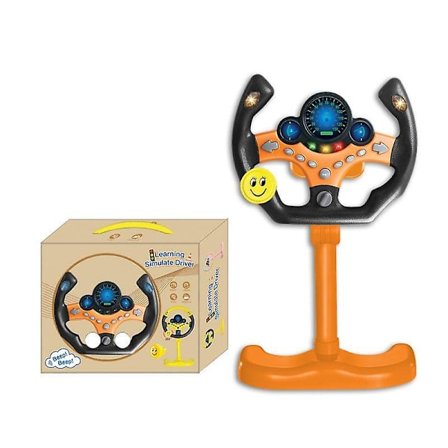 Elektrisk Simuleringsratt Med Ljus Och Ljud Pedagogisk Barn Billeksak Present