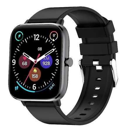 Chronus Smart Watch Fitness Tracker For Android And Ios Phones With Calling, 1.69 Inch Hd Touch Screen Smart Watch With Activity Recording/musicblack