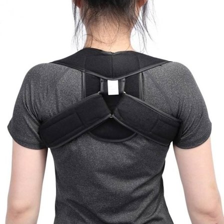 Upper Back Shoulder Support Belt, Size S - Black