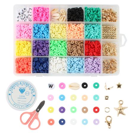 DIY - Lerperler - Polymerperler - Smykkefremstilling flerfarvet