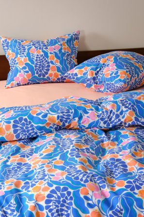 Jotex - 2-pakning Putetrekk 50x60 Cm Økologisk Blå - FLORIAN - Kjøp Putevar hos Jotex