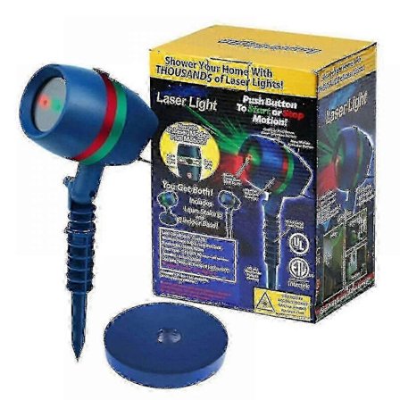 Havelampe Stjerne Juleprojektor Bevægelig Belysning Lysdioder Farve Grøn Rød Til Festdekoration Stjerne Brusebad Bevægelse Laserlys