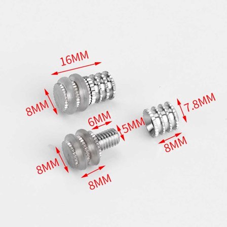 Hyllestøtte Glass Hylleholder 8X16MM10 STK 10 STK