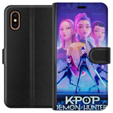 Kompatibelt Plånboksfodral till Apple Apple iPhone XS Max Trendiga KPop Demon Hunters docka figur