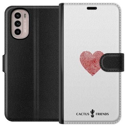 Kompatibelt Plånboksfodral till Motorola Motorola Moto G31 Cactus and Friends - Fingerprint Love