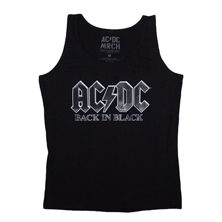 AC/DC Dam/Dam Back In Black Linne M Svart