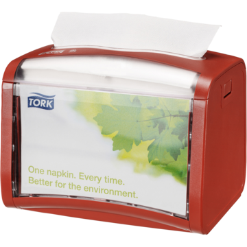 SERVIETTDISPENSER BORD RØD