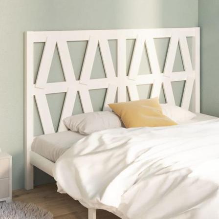 Vidaxl Sänggavel Vit 156x4x100 Cm Massiv Furu Vit