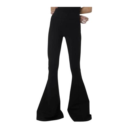 Silvian Heach, Trumpet trousers with high waist Zwart, Dames, Maat:XL