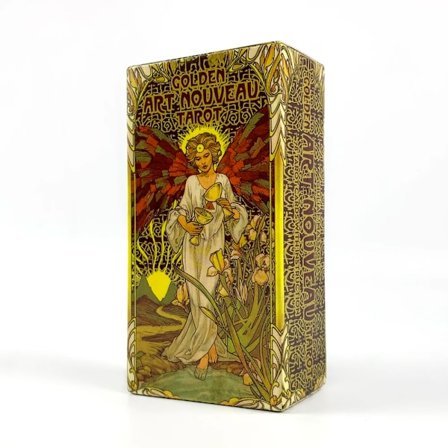 Golden Art Nouveau Tarot -kortit 78 kpl kortteja aloittelijoille, hauskoja ja merkityksellisiä korttipelejä perheelle ja ystäville
