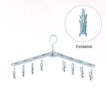 Sammenklappelig Tøj Tørrestativ Rejseskjorte Sokker Bøjler wit