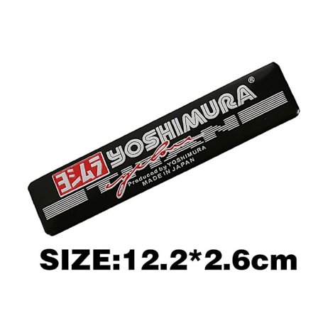 Alumiiniset moottoripyörän pakoputkitarroja Yoshimura Honda Yamaha Suzuki Kawasaki pakoputken äänenvaimentimen tarroihin - Tarrat ja tarrat