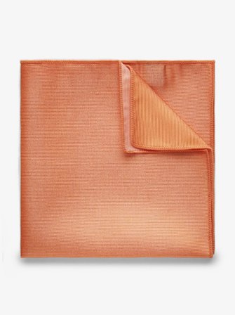 John Henric Men's Orange Pocket Square Plain Size Onesize