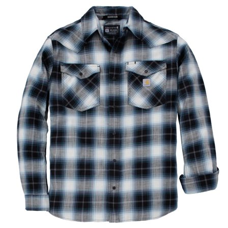 Carhartt 107016N04-XL Skjorta Plaggtvättad och extra rörlighet Svart, Kläder