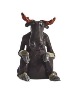 Elg siddende lille Brun