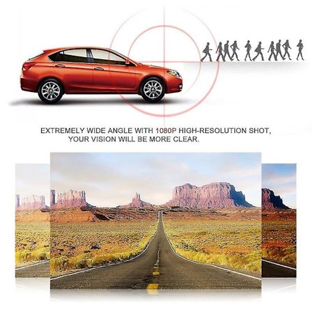 K6000 Auto Tachograf Bilkamera DVR Videokamera Full HD 1080p