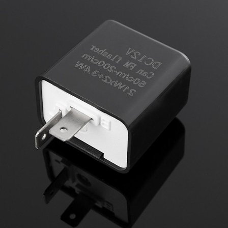 Universal motorcykel 2-bens LED blinkrelæ 12v justerbar frekvens af blinklys blinkindikator relæer moto tilbehør| |