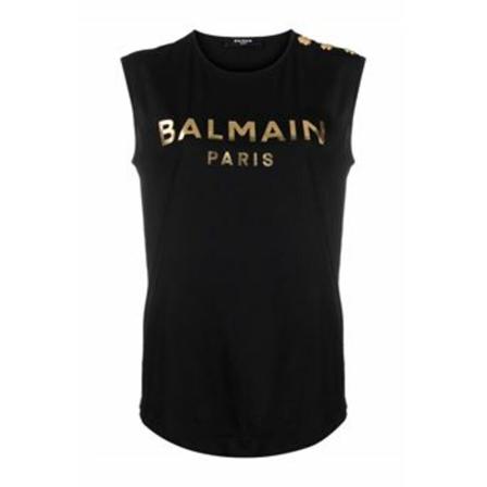 Balmain Sleeveless Tops Sort, Dame