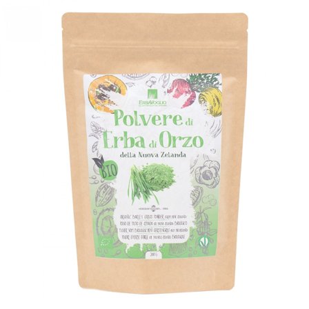 Erbavoglio Polvere Di Erba Di Orzo Della Nuova Zelanda Bio 200g