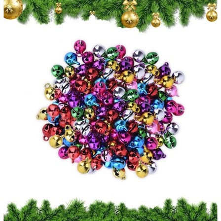 5000 farverige klokker, små klokker, metal klokker, juleklokker