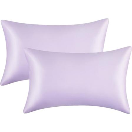 Satin Putesett - 2 Pakk - Rosa Putesett for Hår og Hud, Standard Størrelse med Konvoluttlukking, 50 x 76 cm