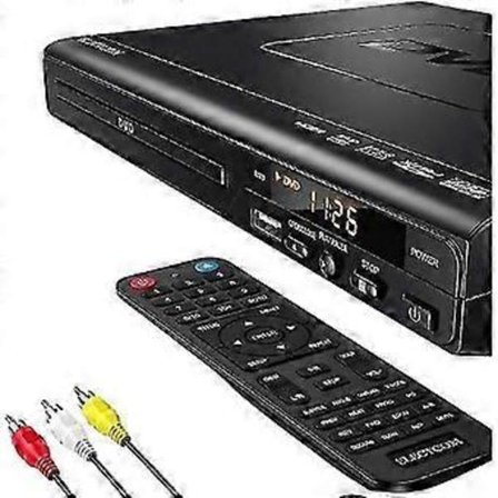 Blu-ray DVD-spelare med HDMI-kabel och fjärrkontroll