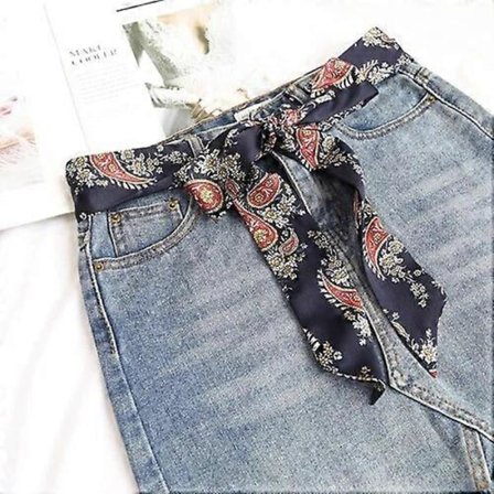 5X200CM Damklänningsbälte Scarves Midjeband Street Snap Mode Smal Rem Förlängda Tillbehör Kedjetryck Väskor Midjeband